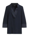 Paule Ka Woman Top Navy Size 10 Triacetate, Polyester In Blue