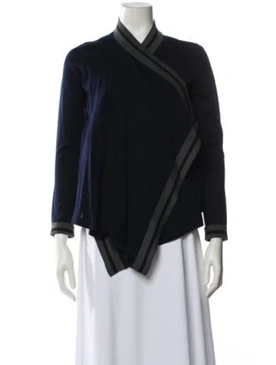 Pre-owned Paule Ka Wool Cowl Neck Sweater In Black