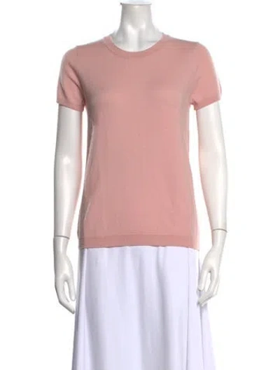 Pre-owned Paule Ka Wool Crew Neck Sweater In Pink