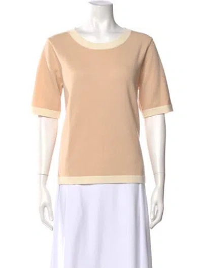 Pre-owned Paule Ka Wool Crew Neck Top In Neutral