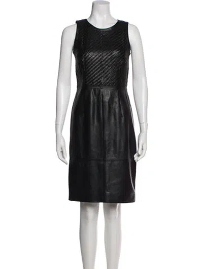 Pre-owned Paule Ka Wool Knee-length Dress In Black