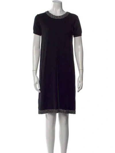 Pre-owned Paule Ka Wool Knee-length Dress In Black
