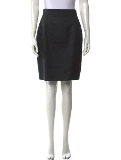 Pre-owned Paule Ka Wool Knee-length Skirt In Black