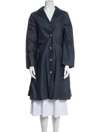 Pre-owned Pauline Trigere Vintage 1950's Coat In Blue