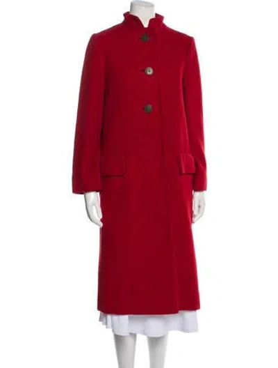 Pre-owned Pauline Trigere Vintage 1950's Coat In Red