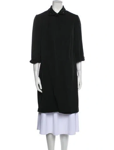 Pre-owned Pauline Trigere Vintage 1960's Coat In Black