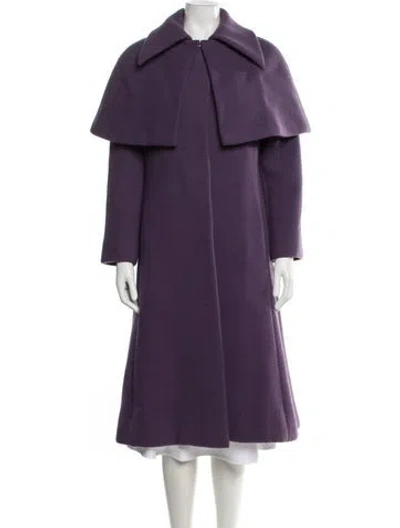 Pre-owned Pauline Trigere Vintage 1960's Coat In Purple