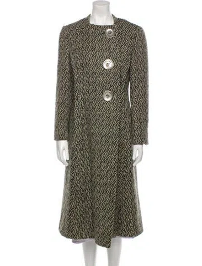 Pre-owned Pauline Trigere Vintage 1980's Peacoat In Neutral