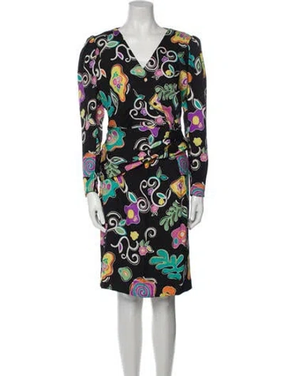 Pre-owned Pauline Trigere Vintage 1980's Skirt Suit In Black