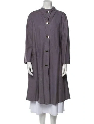 Pre-owned Pauline Trigere Vintage Coat In Purple