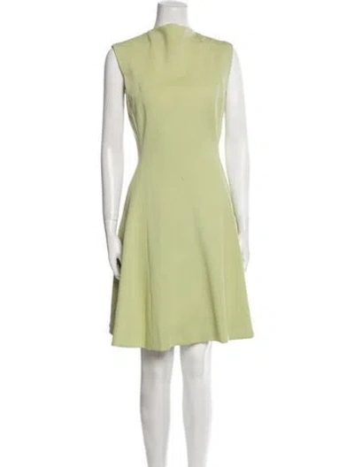 Pre-owned Pauline Trigere Vintage Knee-length Dress In Green
