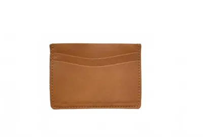 Paulyjen Essential Card Holder In Tan Leather In Brown