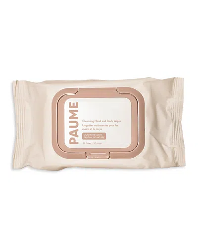 Paume Cleansing Hand & Body Wipes In Transparent