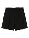 Paura Ake Shorts With Coulisse Clothing In Black