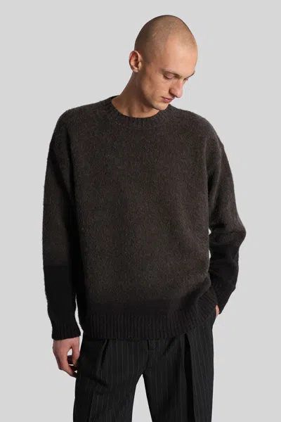 Paura Asia Knitwear In Brown Wool