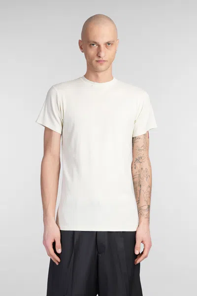 Paura Beru T-shirt In Beige Cotton