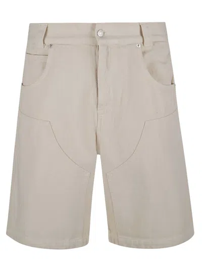 Paura Buttoned Classic Shorts In Sand