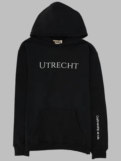 Paura Classic Cotton Sweatshirt For Men In Black