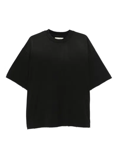 Paura Costa Distressed T-shirt In Black