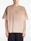 Paura Costa T-shirt In Brown Cotton In Braun