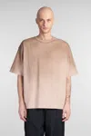 Paura Costa T-shirt In Brown Cotton In Brown