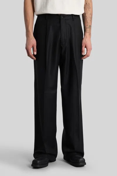 Paura Egon Pants In Black Wool