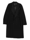 Paura Enea Double-breasted Coat In Black