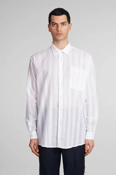 Paura Erzin Shirt In White Cotton