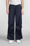 Paura Fan Pants In Blue Wool In Blue