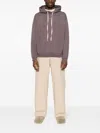 Paura Logo-embroidered Cotton Hoodie In Gray
