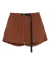 Paura ♪ Scared Harlem Elastic Waistband Shorts ♪ In Brown