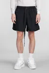 Paura Harlem Shorts In Black Cotton In Black