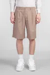 Paura Harrison Shorts In Brown Cotton In Brown