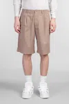 Paura Harrison Shorts In Brown Cotton In Brown
