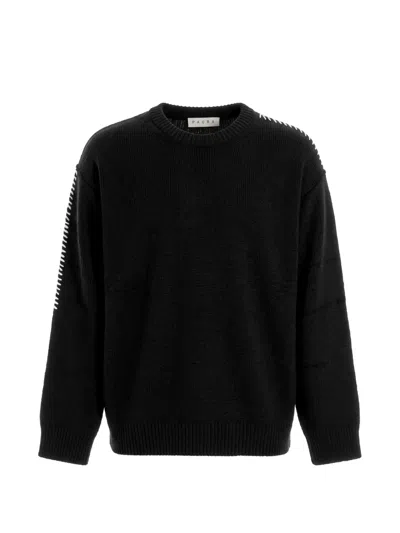 Paura Hotaka Contrast-stitch Sweater In Multi