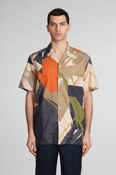 Paura Jeremy Shirt In Multicolor Cotton