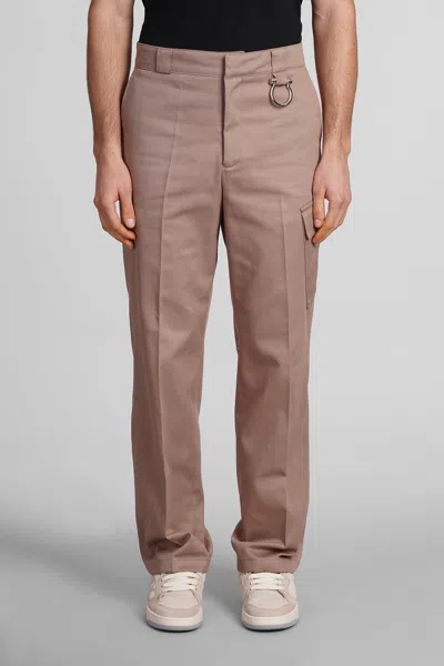Paura Jonis Trousers In Khaki Cotton