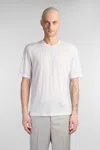 Paura Leyla T-shirt In Grey Cotton In Grey