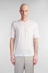 Paura Leyla T-shirt In Grey Cotton In Grey