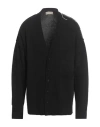 Paura Man Cardigan Black Size L Wool, Polyamide