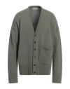 Paura Man Cardigan Military Green Size L Wool, Polyamide