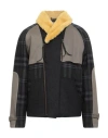 Paura Man Jacket Charcoal Size L Wool In Gray