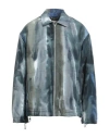 Paura Man Jacket Slate Blue Size L Polyamide In Blue