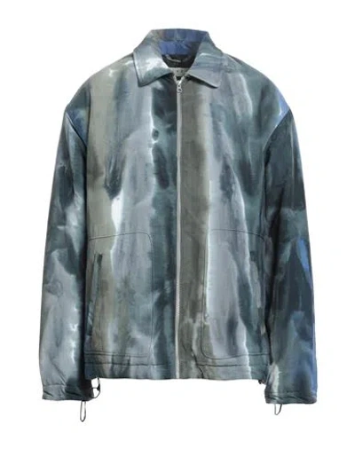 Paura Man Jacket Slate Blue Size L Polyamide