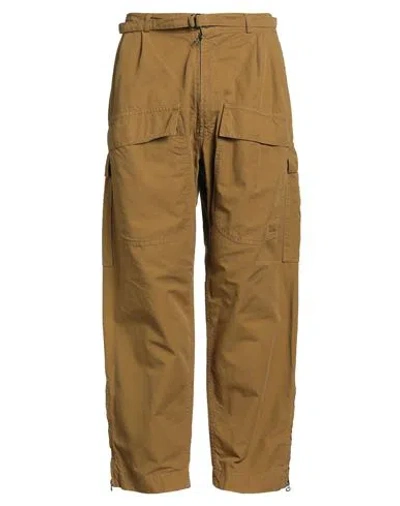 Paura Man Pants Marigold Size L Cotton In Yellow