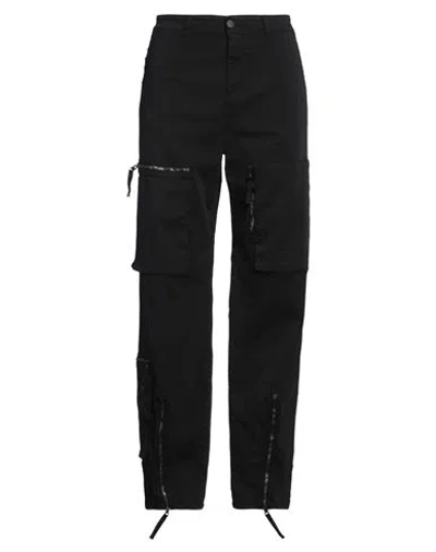 Paura Man Pants Midnight Blue Size L Cotton, Elastane