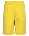 Paura Harrison Pleat-detail Short In Yellow