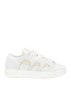 Paura Man Sneakers Off White Size 9 Leather, Textile Fibers