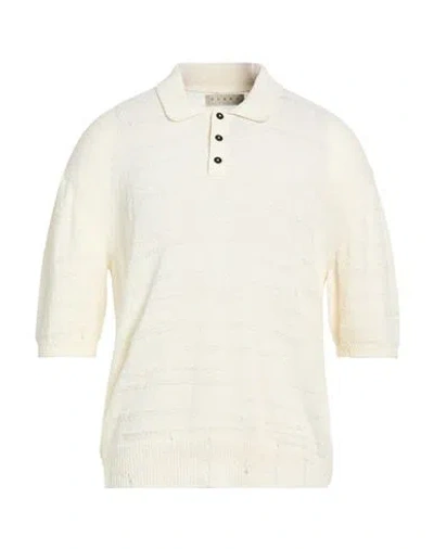 Paura Man Sweater Ivory Size L Cotton, Polyamide In White