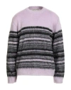 Paura Man Sweater Lilac Size L Acrylic, Polyamide, Mohair Wool